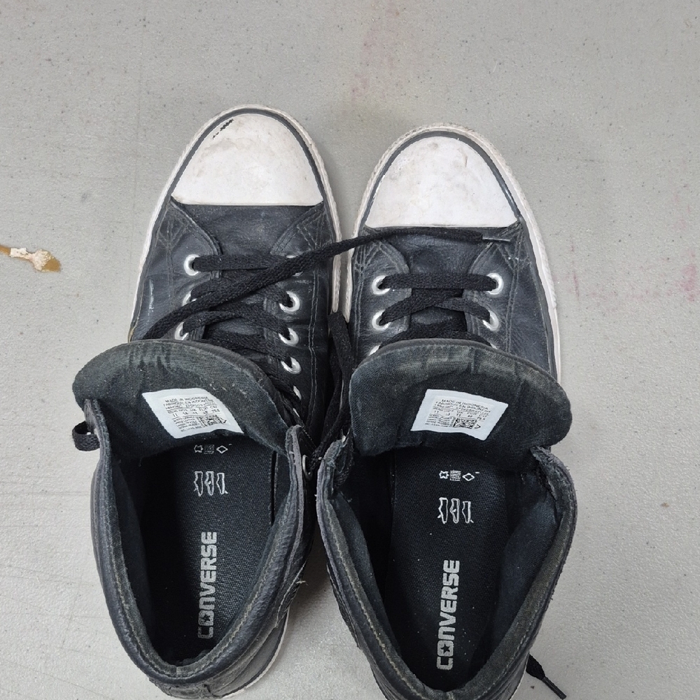 Converse Black and White High-Top Sneakers